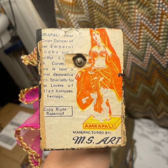 ANTIQUE 1920'S AMRAPALI Indian doll bY MS ARTS Dancer DOLL - Picture 9 of 9